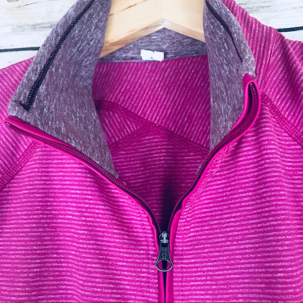 Lululemon Kriss Cross 1/2 ZIP Jacket Tonka Stripe - Picture 4 of 8